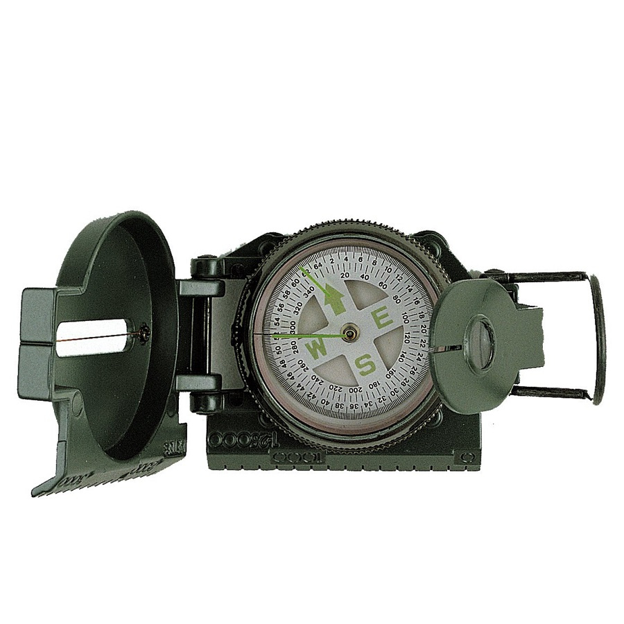 Brújula Militar Profesional, Brújula Metálica Resistente Al Agua IP65 Brujula Fluorescente Con Clinometro Y Bolsa De Transporte Para Aventura Camping Y Orientacion 86836475