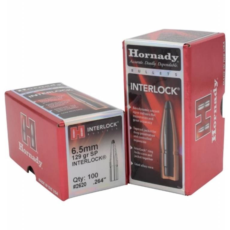 6.5mm  .264 InterLock SP 129 gr